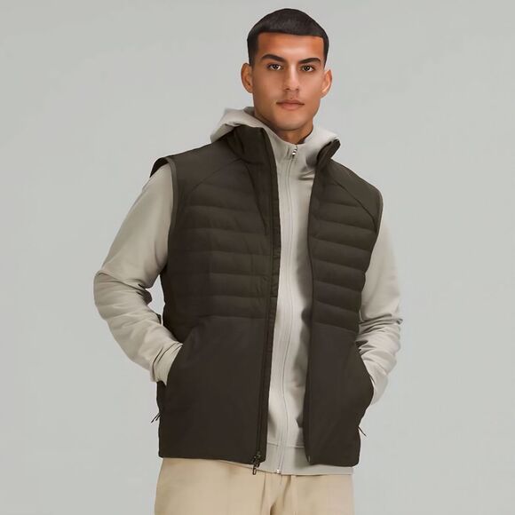 Lululemon | Down for It All Vest PrimaLoft Quilted 700 Goose Down Dark Olive XXL - Picture 2 of 13